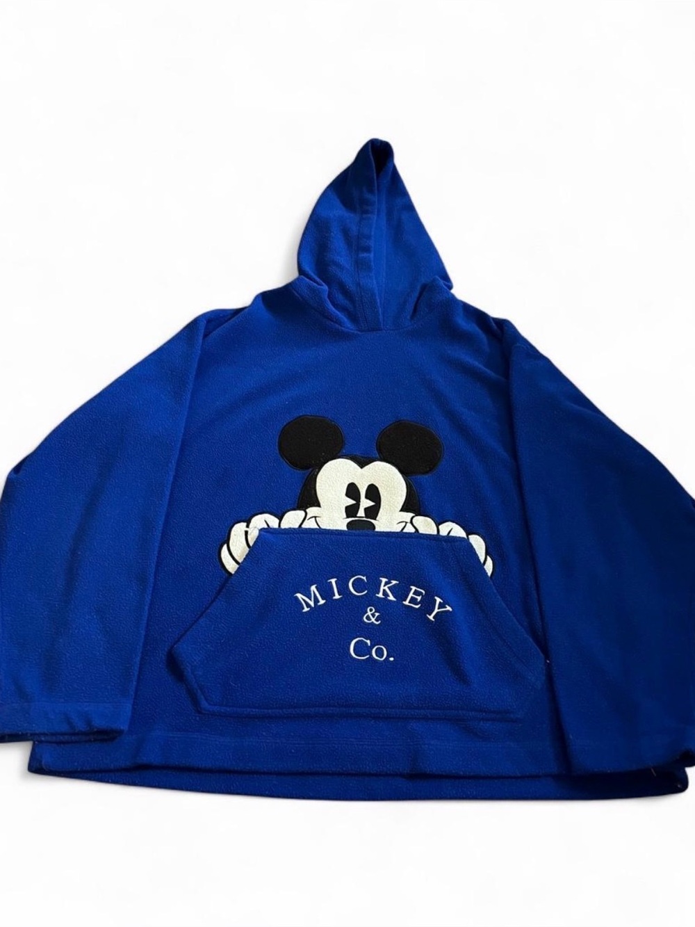 Women’s Vintage 90s Mickey and Co Blue Hoodie Pullover Size L Disney